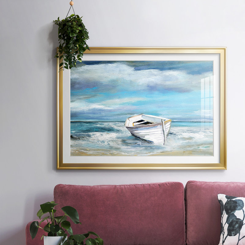 " Classic Coast ", Gold, 27" H x 39" W x 1.5" D