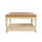 32.1'' W Round Upholstered Ottoman With Lower Storage Shelf And Tray-Friendly Top