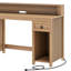  Bureau d'ordinateur avec station de charge et lumières DEL