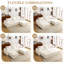 Canapé-repose-pieds beige