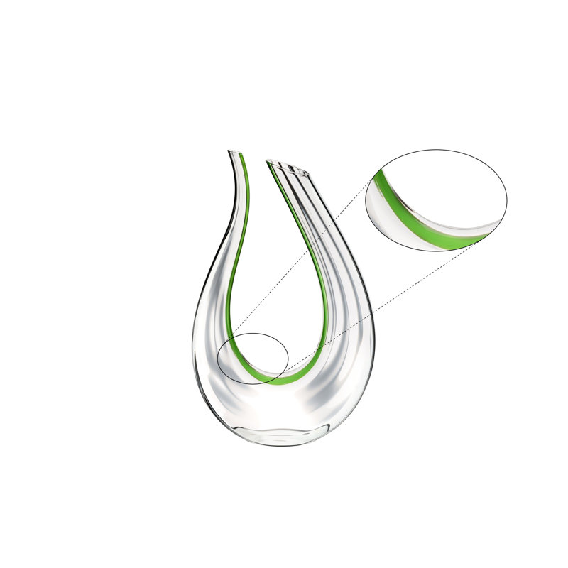 RIEDEL 1756/19 Decanter Amadeo Performance, 1.5 Liters / 52.91oz Capacity, Green