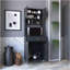 Garde-manger Piacenza, armoire à deux portes doubles, finition wengé noir