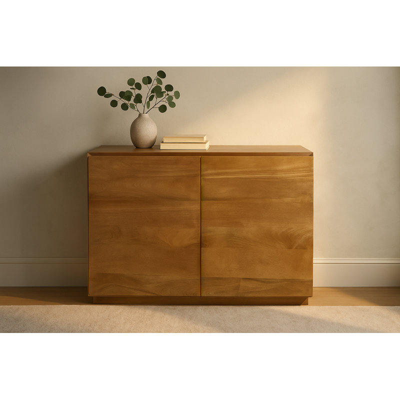 Katina 2-door Sideboard In A Modern Spice Tan Finish On Solid Wood