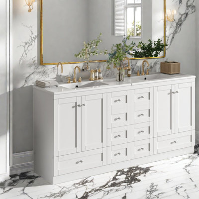 Meuble-lavabo et lavabo en MDF