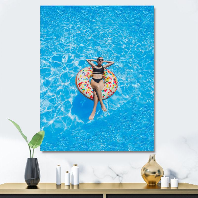 «Natation Relaxation II», reproduction sur toile, H 32 po x l 24 po x P 1 po, Toile tendue
