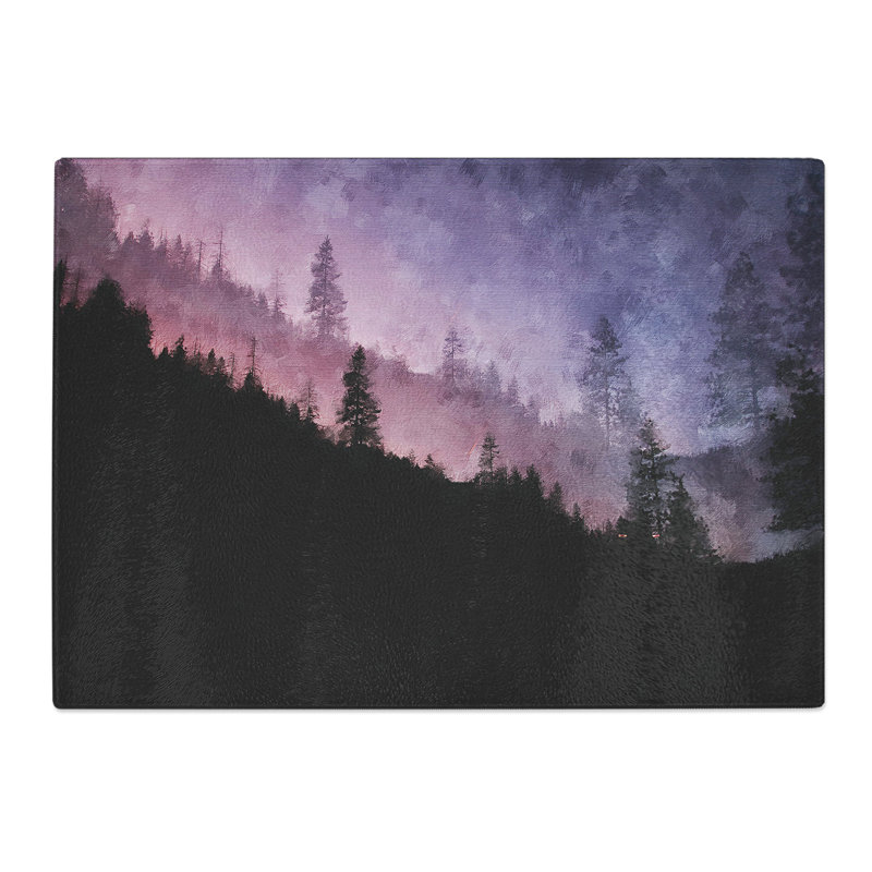 Forest Painting Chopping Board, 0.4cm H x 20cm W x 28.5cm L