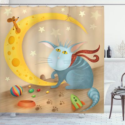 Shower Curtain with Hooks Included