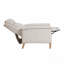 Fauteuil inclinable blanc-gris rayé Farmhouse