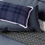 Hamptons Check Cushion 50x30CM Navy