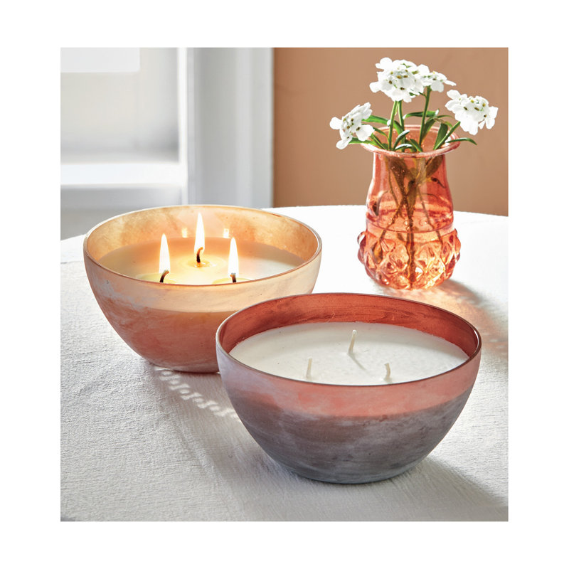  Bougie Sunblend magenta et miel