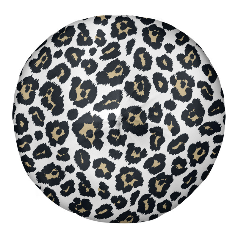 Housse et insert de coussin touffeté rond, Blanc, H 26 po x l 26 po x P 4 po