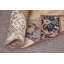 Tapis turc, tapis antique brun, tapis antique, tapis rétro, petits tapis 3,3 x 3,4 pi, tapis de chambre à coucher