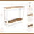 Cedarfield Brown & White Wooden Entry Table | Modern Farmhouse |