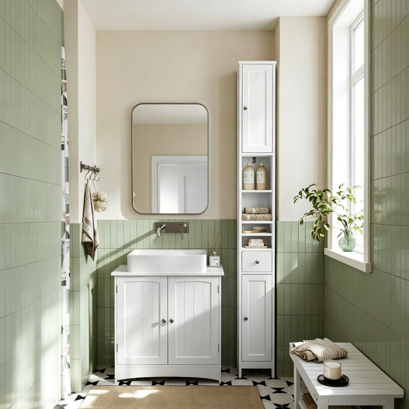Freestanding Linen Cabinet