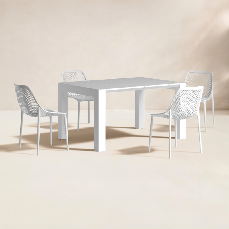Ensemble de salle à manger pour 4 personnes 39 po Asherton Square, Blanc