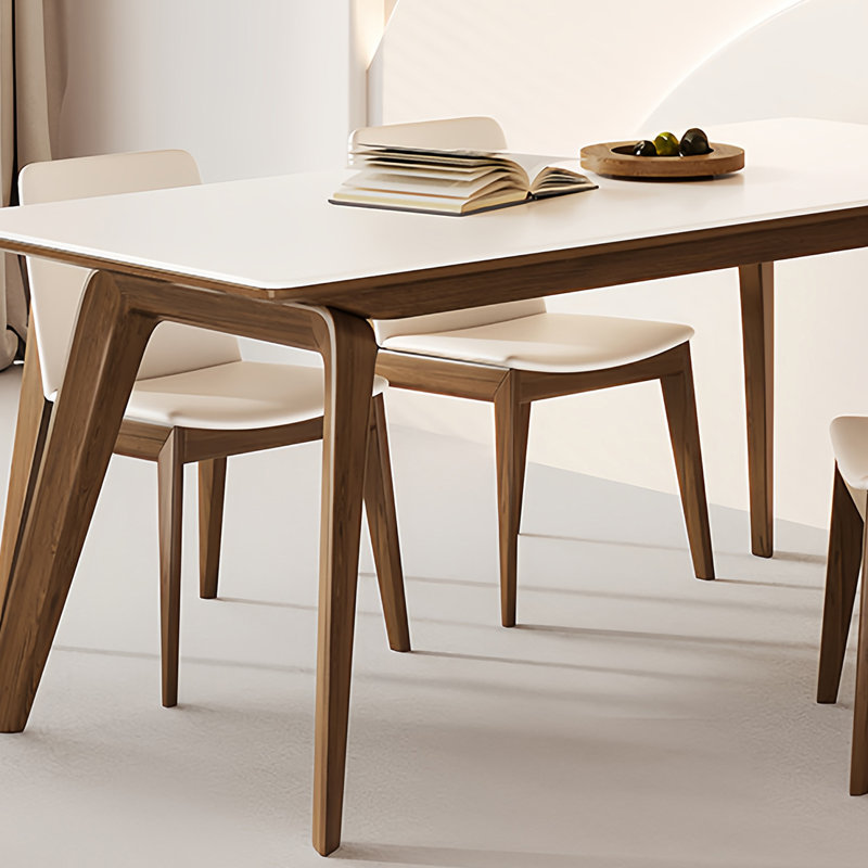 Home Fashionable Dining Table and Chair, 29.5"H x 70.8"L x 35.4"W