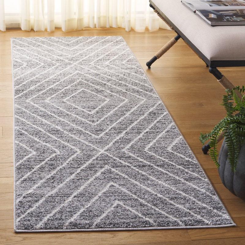 Jarmon Performance Geometric Rug, Runner 2'6" x 8'