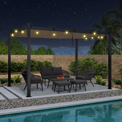 3.6m x 3m Metal Pergola
