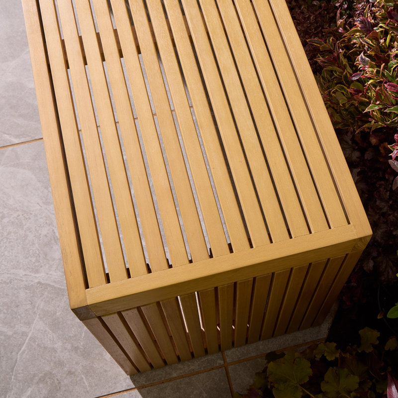 Rowlinson Kyoto Bench, 50cm H x 120cm W x 50cm D