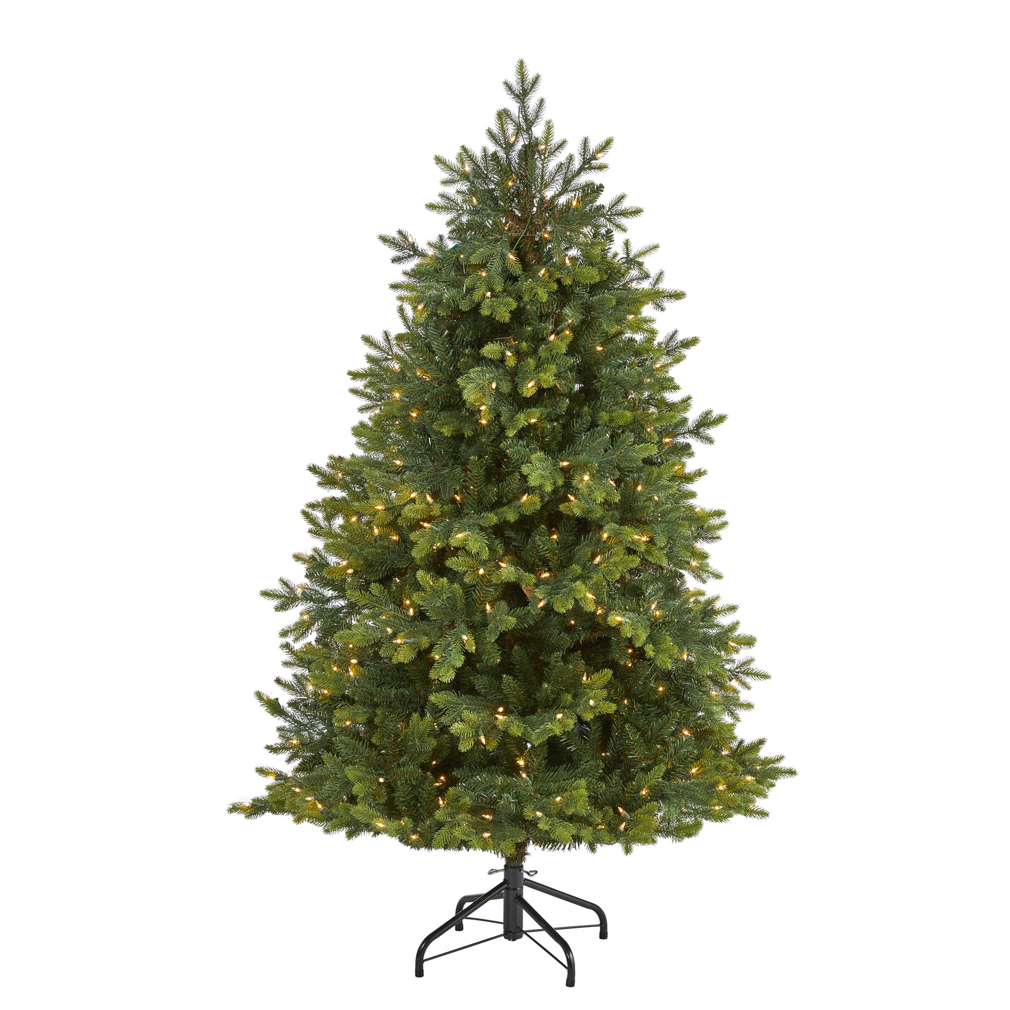 Lighted Artificial Fir Christmas Tree, 6' H