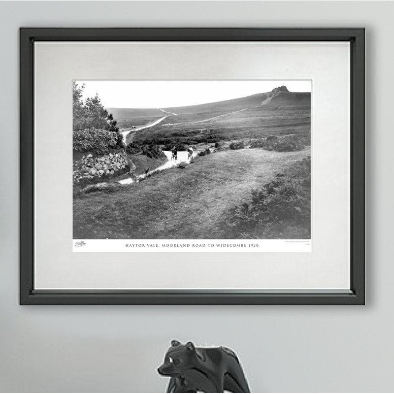 Haytor Vale, Moorland Road To Widecombe 1920 - Single Picture Frame Print, 28cm H x 36cm W x 2.3cm D