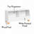 RiverRidge Kids Catch-All 35in Toy Storage Organizer with 3 Cubbies and 2 Storage Compartments - White