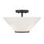 Luminaire suspendu semi-encastré ou suspendu 3 lumières Hashimoto en nickel satiné-1122374716