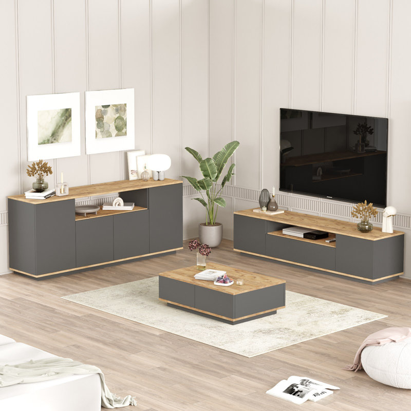 Ensemble de meubles de salon, Gris