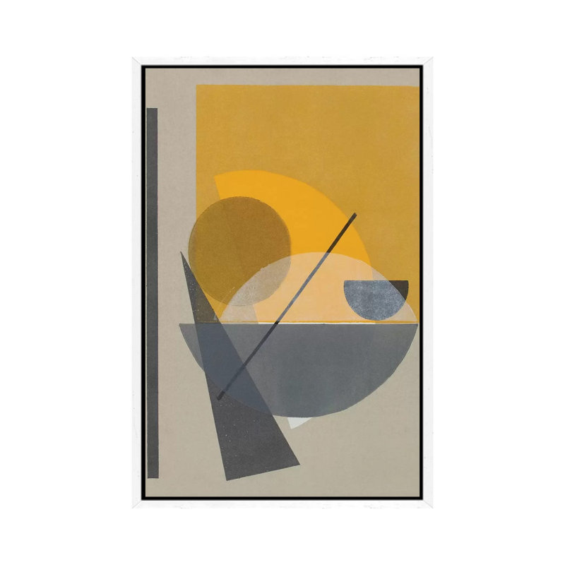 Homage to Bauhaus II 1 Piece Wall Art on Canvas, 66.04 cm H x 45.72 cm W, White Framed