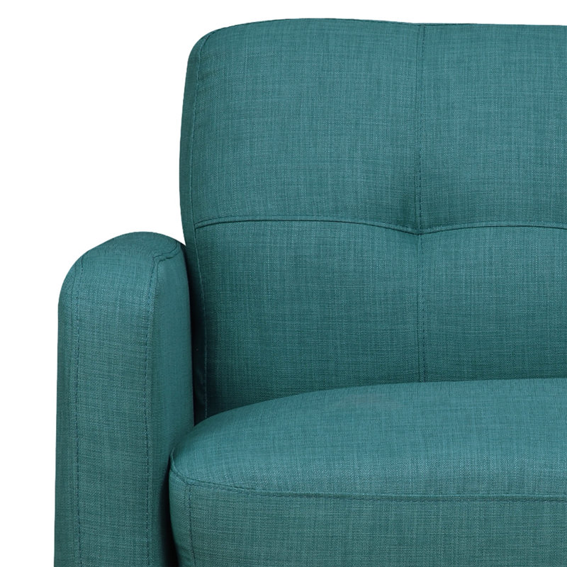 Sofa & Chair Set In Teal, 2 Pcs: Chair, Sofa