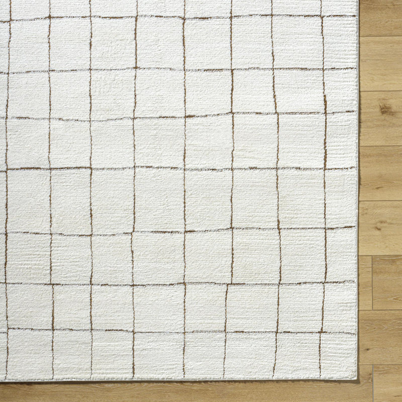 Tapis moderne ivoire Our PNW Home x Livabliss Cascade, Rectangle 7 pi 10 po x 10 pi