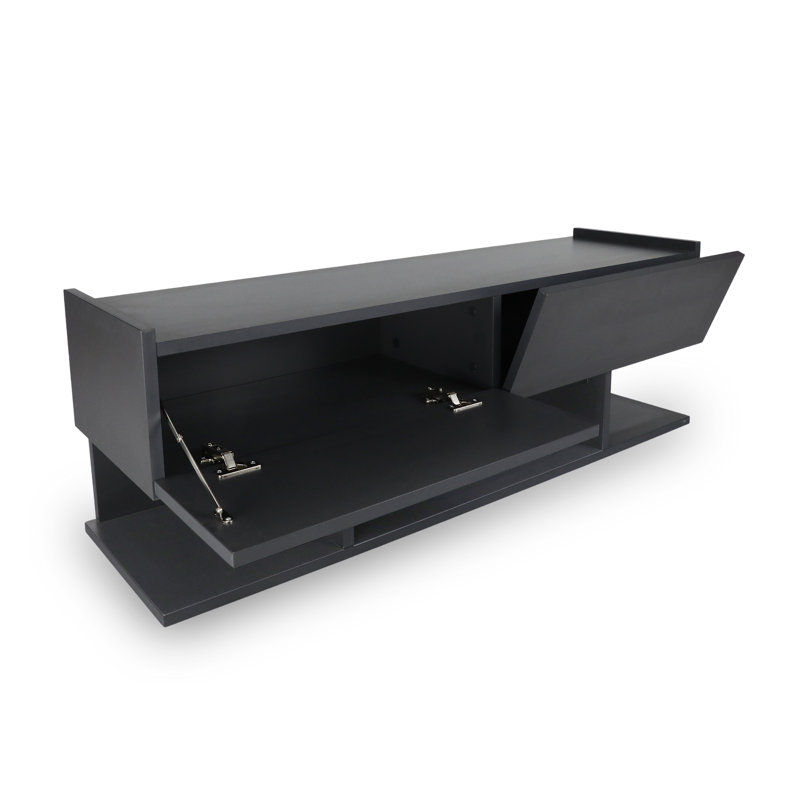 Metella Unfinished TV Stand for TVs up to 50", Anthracite