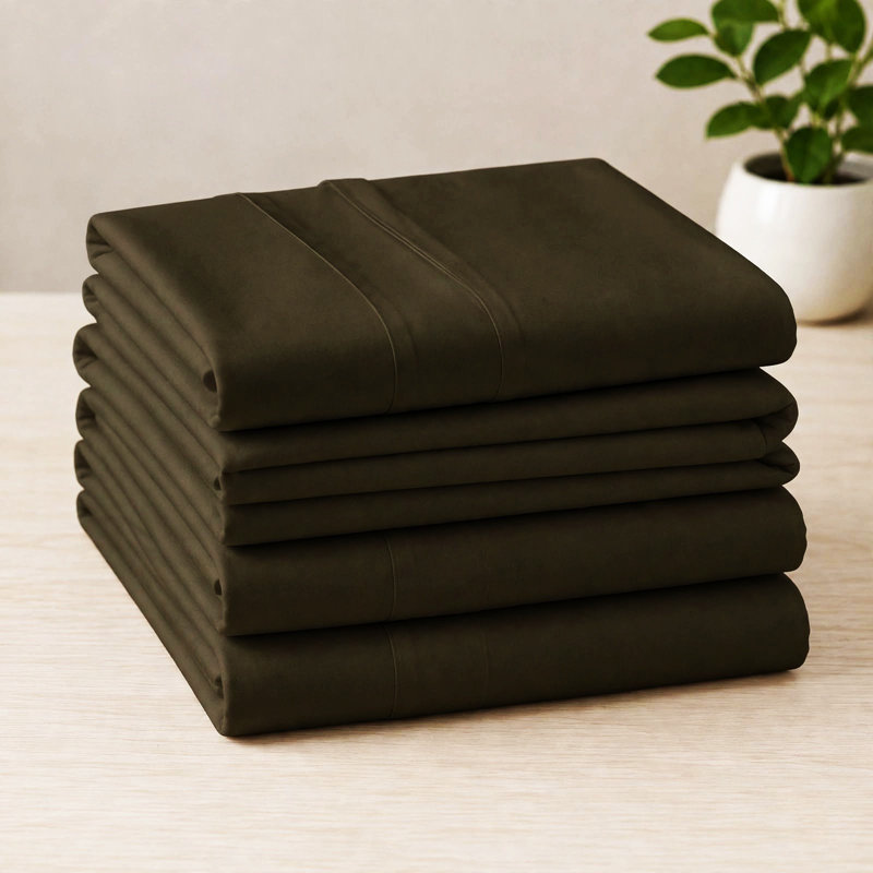 6-Piece Premium Deep Pockets Microfiber Sheet Set, Full, Dark Olive