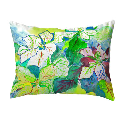  Poinsettia Indoor/Outdoor Lumbar Pillow