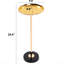 Table d'appoint réglable avec rangement: métal, marbre, pratique, base en métal doré naturel, utilisation polyvalente, résistance aux rayures