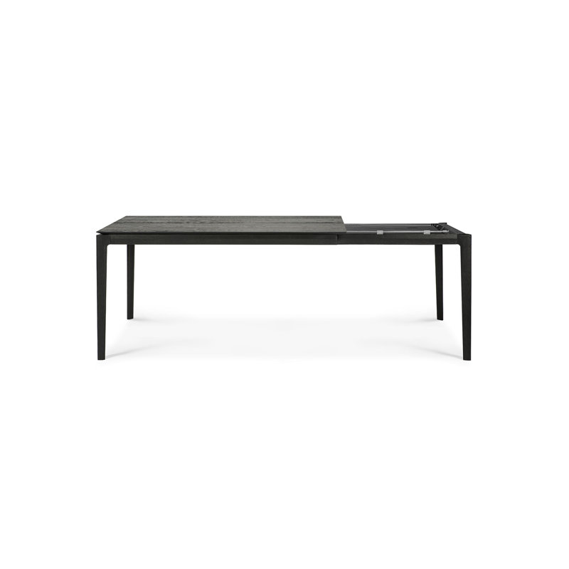 Bok Solid Wood Dining Table, 30"H x 110.2"L x 39.5"W, Black
