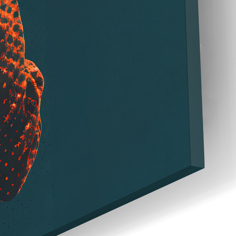 Art mural en verre Winston Porter «She And The Moon» par Andreas Magnusson, H 16 po x l 12 po x P 0,13 po