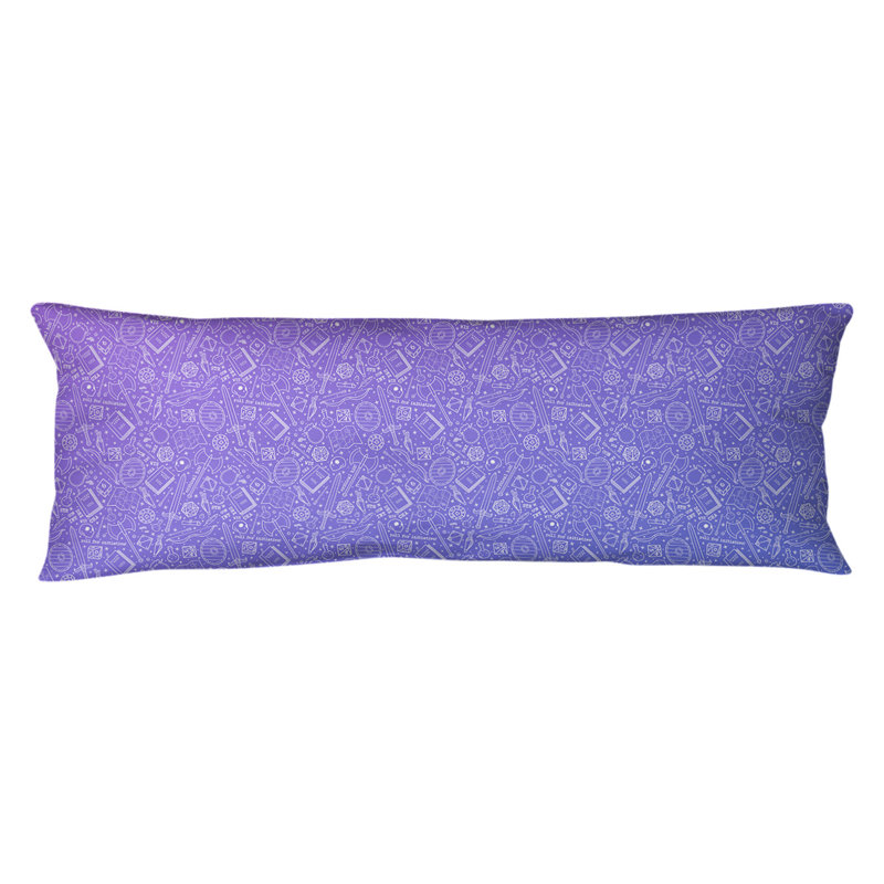 Coussin lombaire rpg, Bourre en polyester, Dégradé mauve / bleu