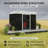 Garden Storage Shed  Outdoor Storage Shed 9' X 4'  Tool House With Double Lockable Doors For Backyard, Patio, Lawn, Garage-123794632