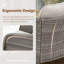Ensemble de chaises de patio à dossier enveloppant en osier 5 pièces avec repose-pieds et table d'appoint Arcola