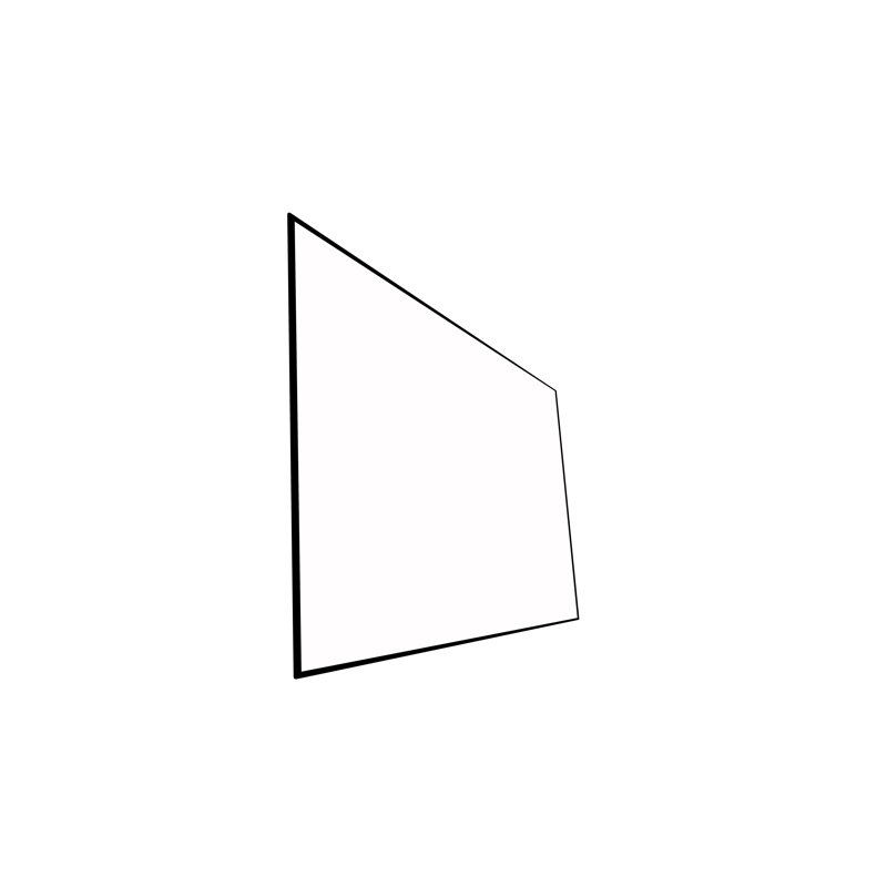 Écran de projection blanc à cadre fixe Elara NanoEdge, 92 po en diagonale