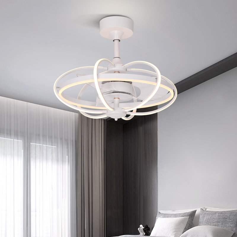 Mihaiu 19.69'' Ceiling Fan, White