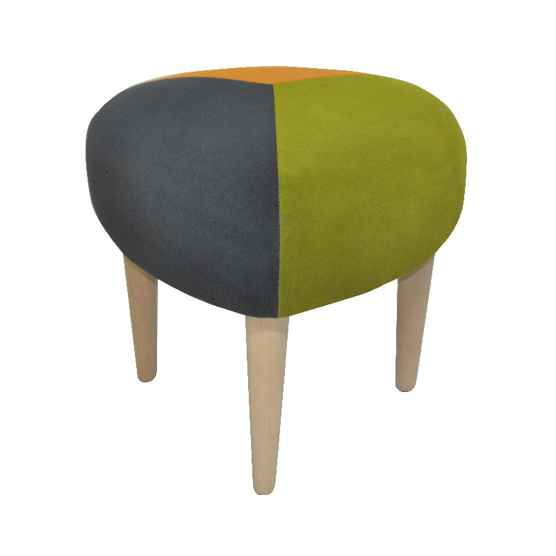 Solid + Manufactured Wood Accent Stool