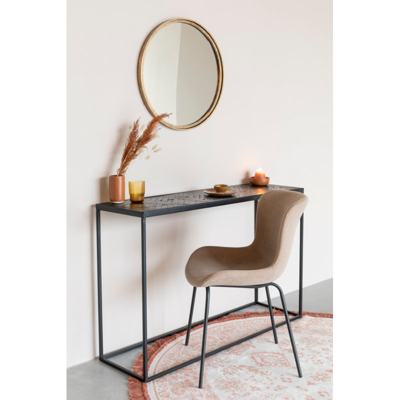 Junzo Upholstered Dining Chair, Brown