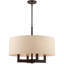 Lustre classique à 4 lumières avec abat-jour
