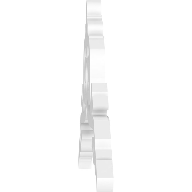 Pignon en PVC de qualité architecturale Baile, H 12 po x l 36 po x P 1 po, 8 / 12