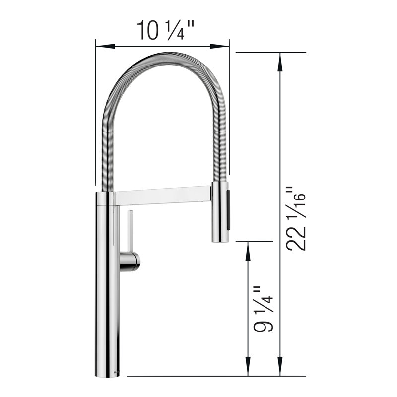 Culina II Semi-Pro Pull-Down Dual-Spray Kitchen Faucet, Chrome