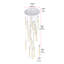 Luminaire suspendu rectangulaire à 25 lumières Aliha-1678522664