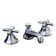P0152 Mississippi Deco Widespread Lavatory Faucet with Cross Handles and Pop-up Drain