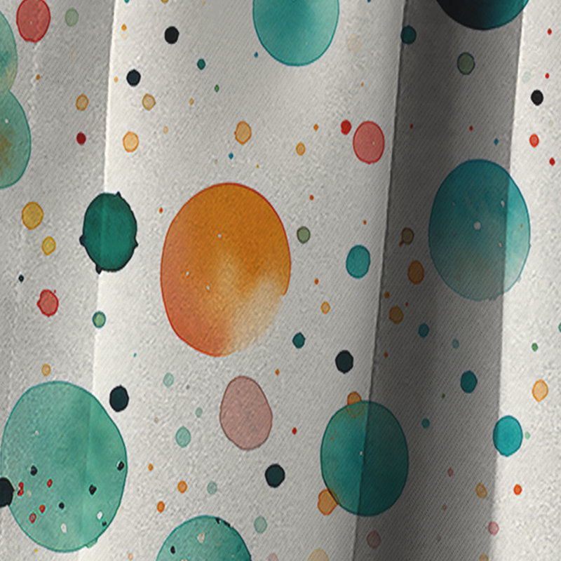 Motif à pois Watercolor Dreams I - Rideau abstrait - Rideau occultant - 1 panneau, L 52 po x L 95 po
